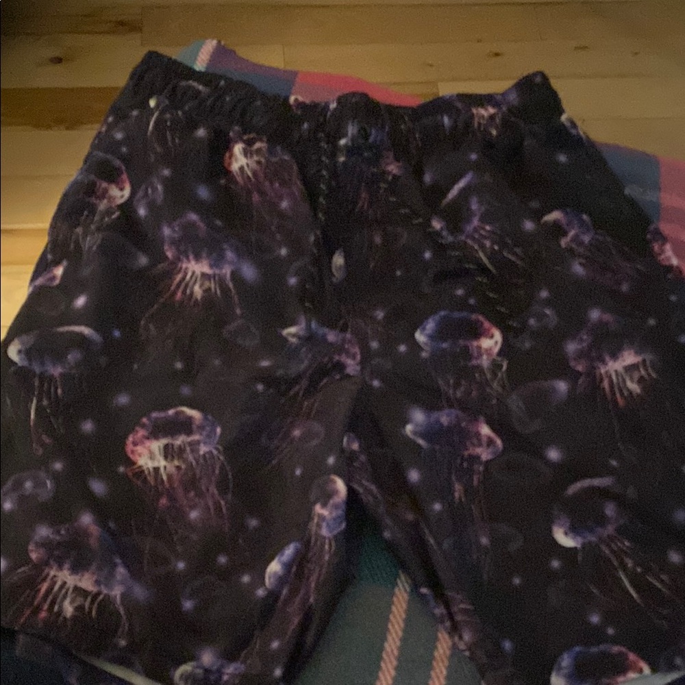 Jellyfish Print Swimming Trunks